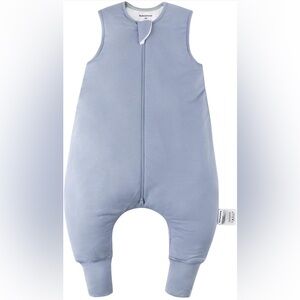 Bubble Panda bamboo baby sleep sack size 6-12 months slate blue, EUC